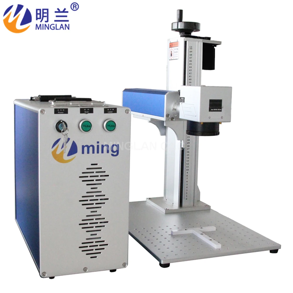 

Fiber/CO2/UV Laser Marking Machine 3W 5W 20W 30W 50W For Wood metal Plastic, Glass, Leaves, Stones