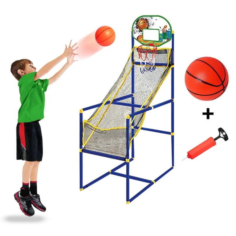 Portable & Detachable Children's Basketball Hoop Set for Indoor Home Training & Kindergarten - Adjustable Door Frame