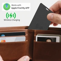 Tarjeta localizadora GPS fina, seguimiento GPS antipérdida, Mini etiqueta inteligente, carga inalámbrica Bluetooth para encontrar mi aplicación IOS, billetera, rastreador de teléfono