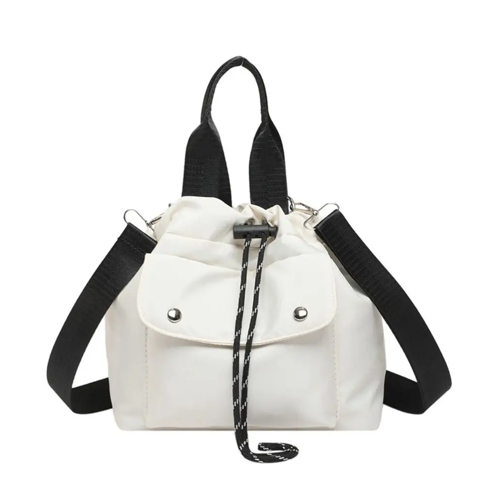 

Корейский стиль, сумка-ведро на шнурке, кошелек, однотонная нейлоновая сумка на плечо, сумка для мобильного телефона, маленькая сумка через плечо для девочек