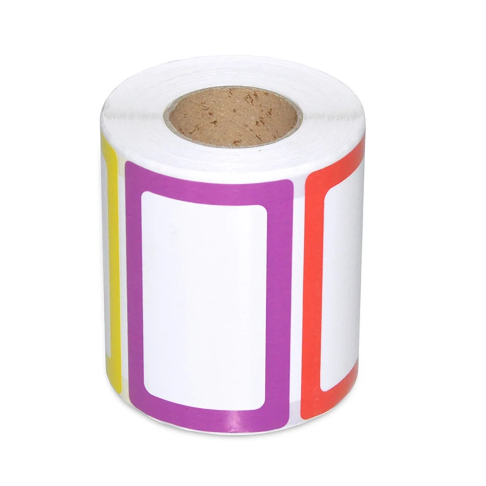 

600 шт. красочные самоклеящиеся липкие этикетки, именные бирки, наклейки с ценами, бумага со штрих-кодом для рукописного ввода для офиса, дома, класса