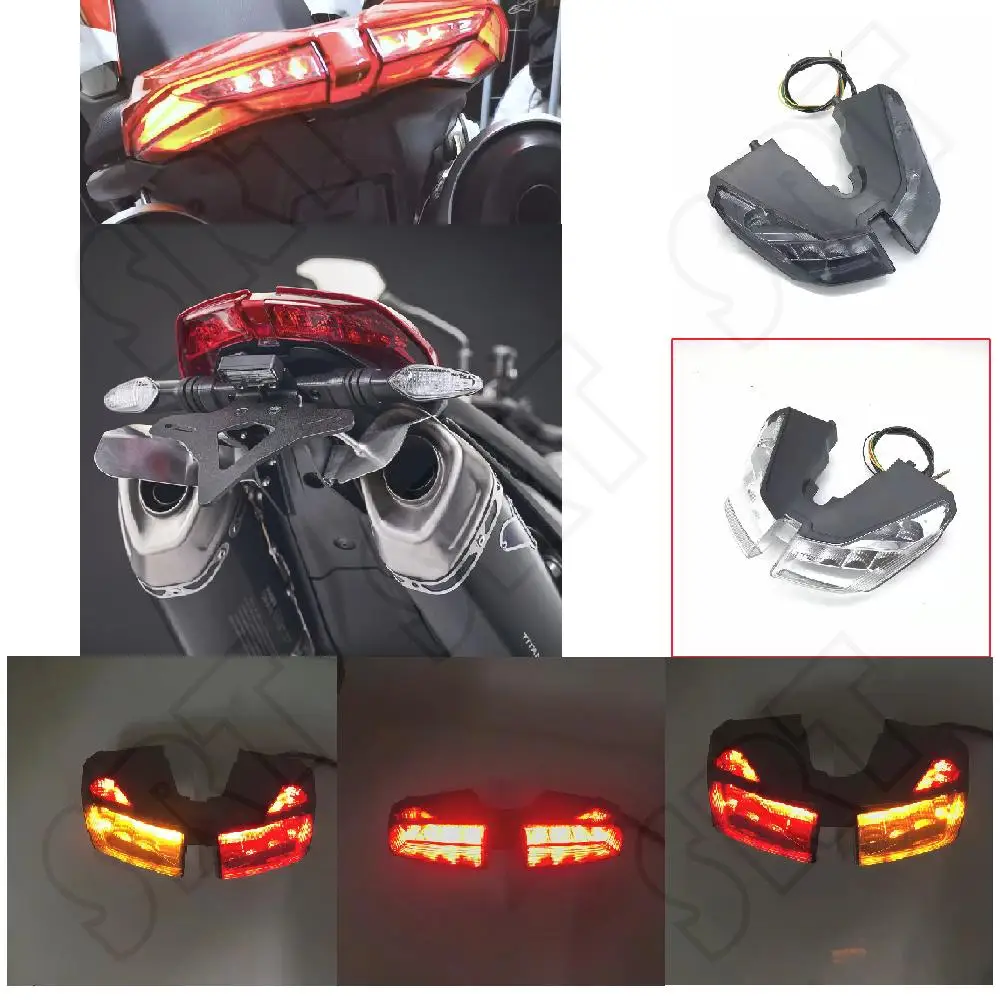 Fits for Ducati 950 Hypermotard 950SP 2019 2020 2021 Motorcycle LED Taillight Rear Brake and Turn Signal Integrated Tail Lights