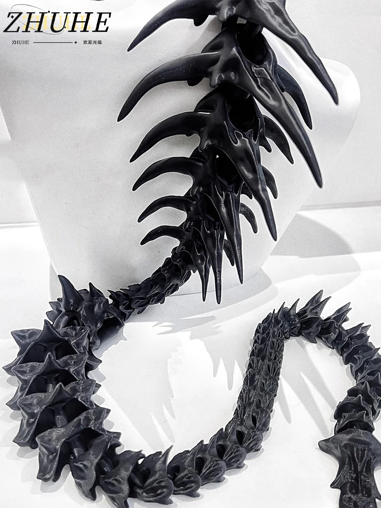 

The Black Dragon Spine Necklace With A Unique Gothic Punk Design Is A Cosplay Prop For Both Men And Women