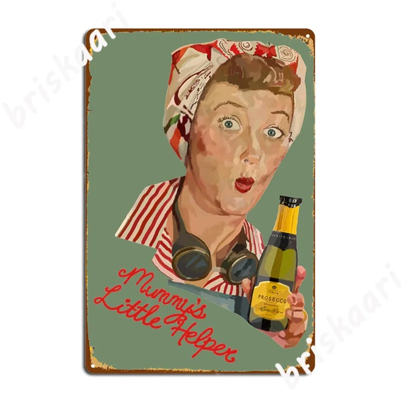 Mummy S Little Helper Metal Plaque Poster Poster Pub Pub Garage Decoration Tin Sign Poster