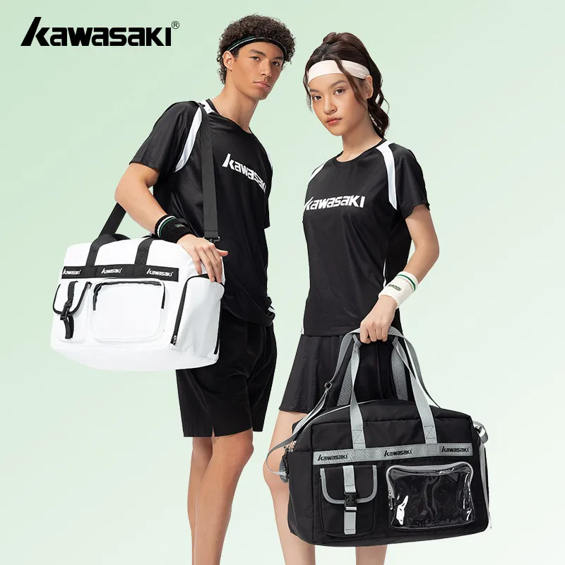 

Kawasaki Gym Bag Man K2G00-C8147 Sports Bag with Separate Shoe Compartment For Dry and Wet Storage Women's Bags