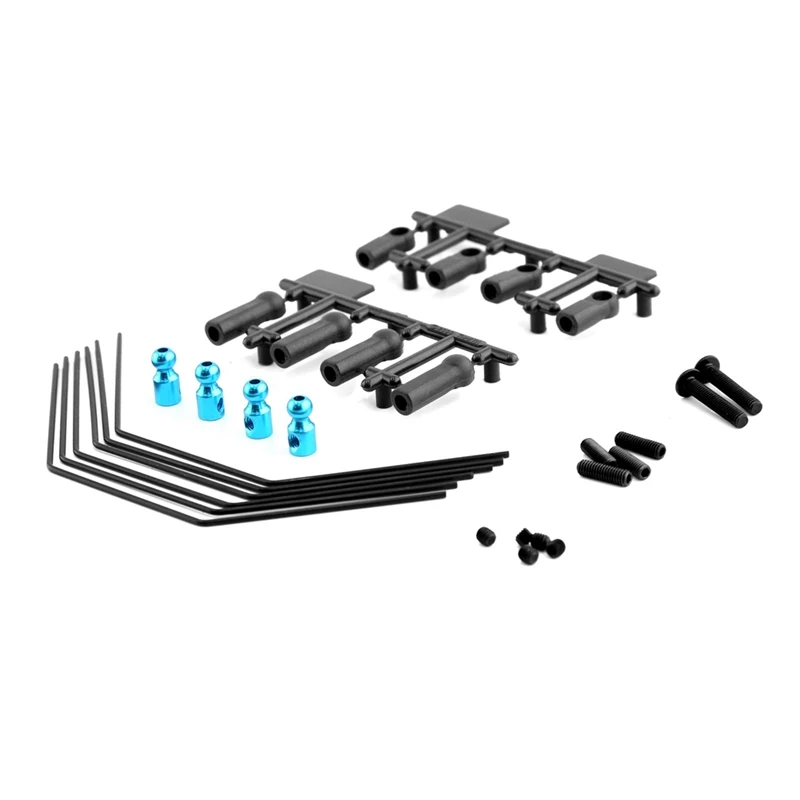 Stabilisatorstangset vooraan en achter 54514 zoals afgebeeld Metalen RC auto-upgradeonderdelen voor Tamiya XV01 1/10