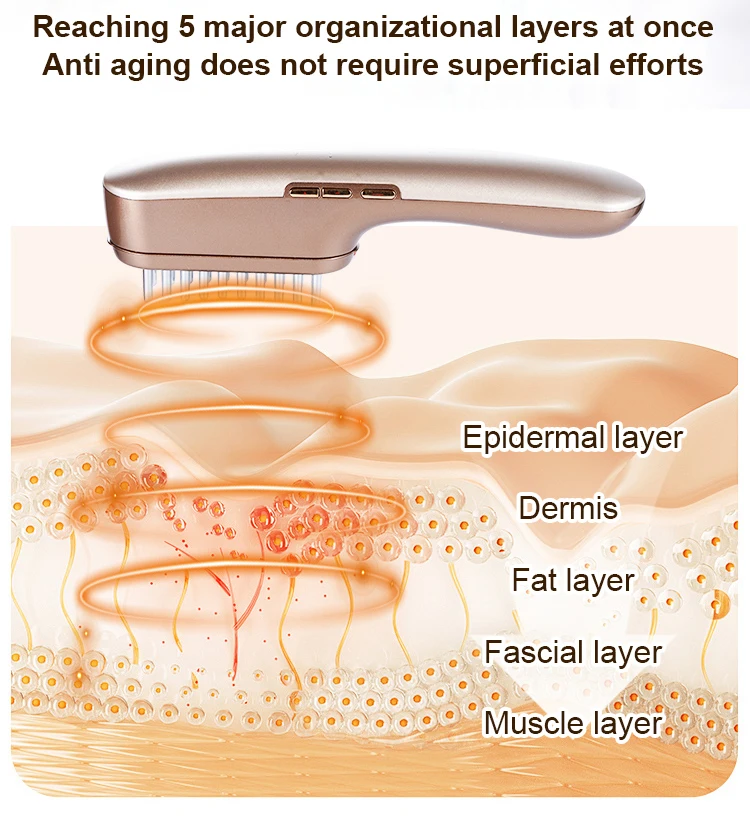 

RF Beauty laser Instrument, Portable Facial Device for Home Skin Rejuvenation, Wireless Anti-Aging Care