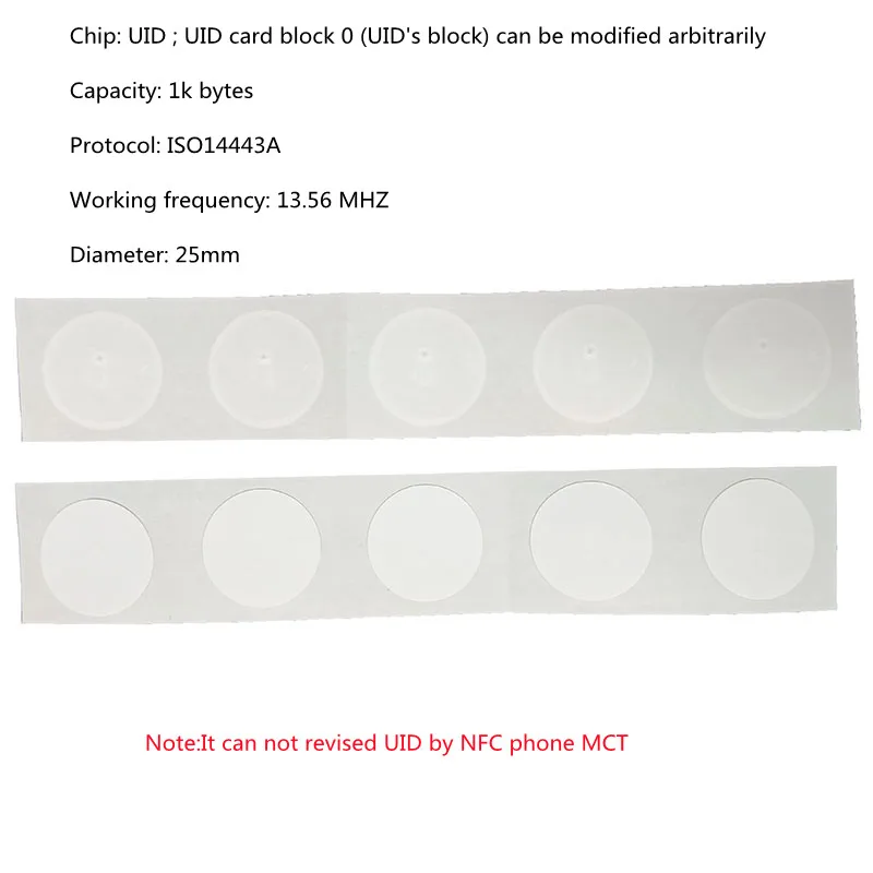 

Uid Changeable Electronic Tag Ic Clone Token 13.56mhz Nfc Smart Chip Card Iso14443 Copy Clone For RFID NFC Copier