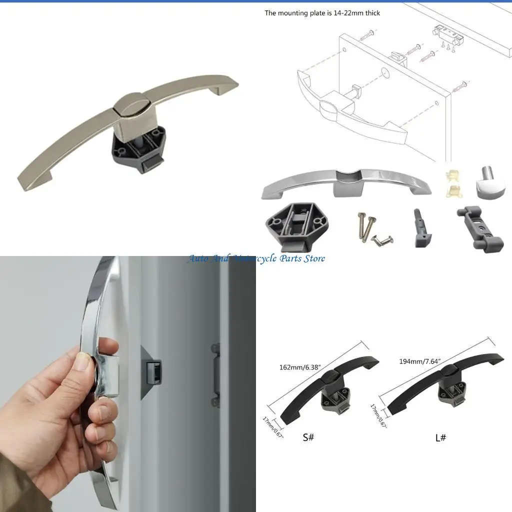

P9FD Автомобильный шкаф Замок Ручка Нажимной замок Караваны Защелки ящика Кнопочные замки