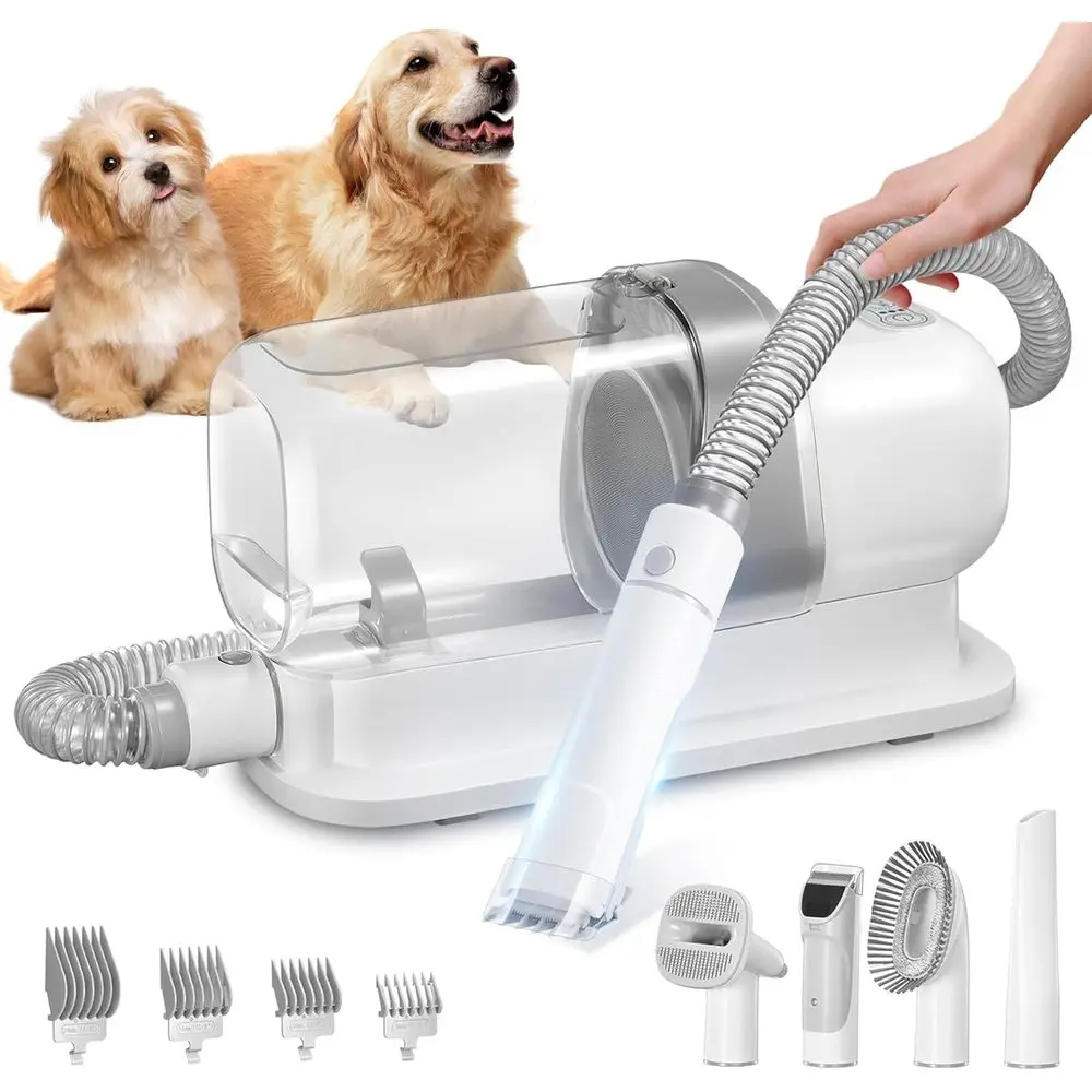 

Pet Hair Removal Vacuum Kit with 5 Tools, 2.3L Suction, Low Noise for Dogs and Cats