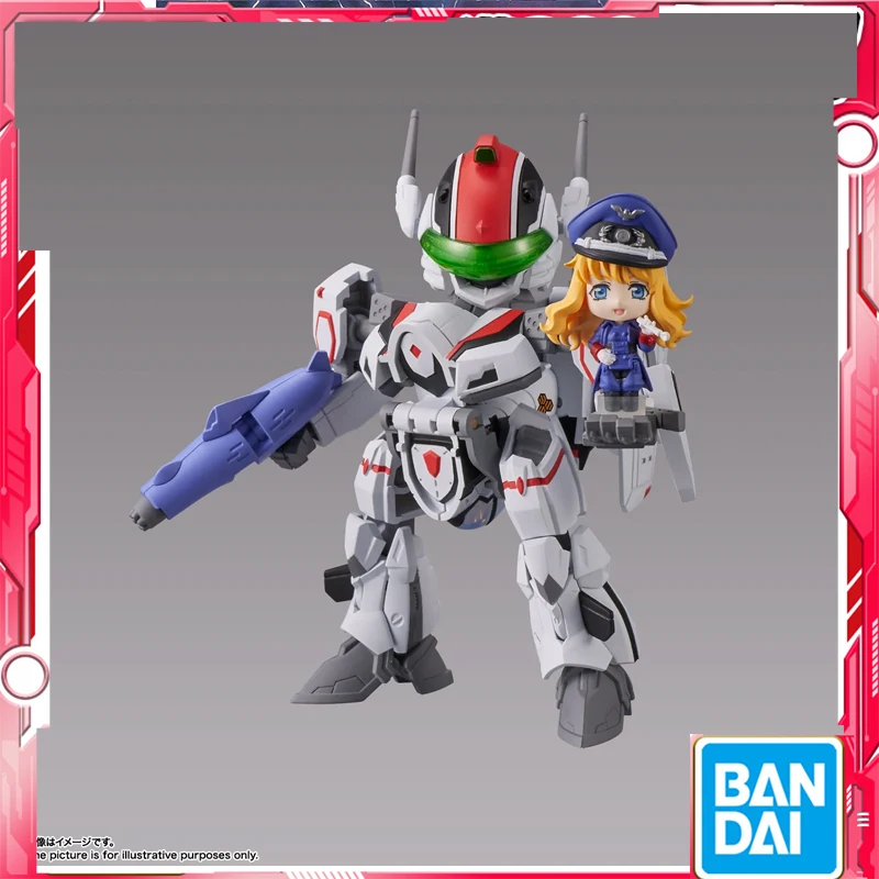 Bandai Genuine Model MACROSS DELTA Finished Model Kit TINY SESSION Series VF-25F Anime Action Figure for kids Collectible Toy