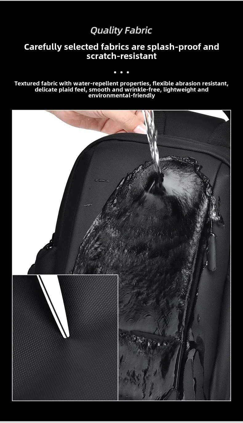 Single Shoulder Crossbody Bag, Lightweight, Fashionable, Waterproof Chest Bag, Commuting Large Capacity Casual Chest Bag for Men