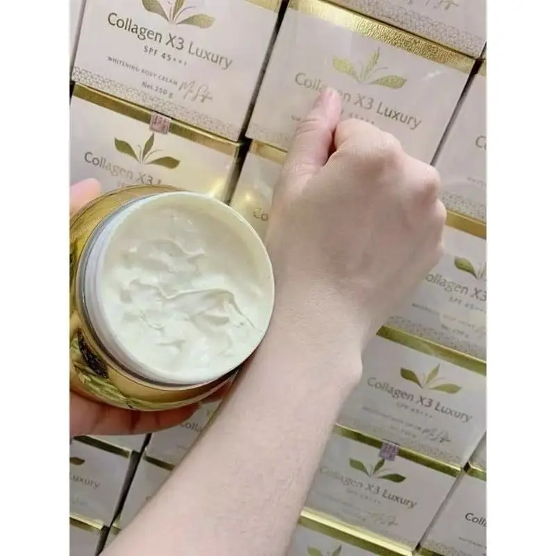 Body Collagen Lotion 3 Jars LUXURY3 Moisturizing Brightening Body Milk For Women Skin Whitening D&A