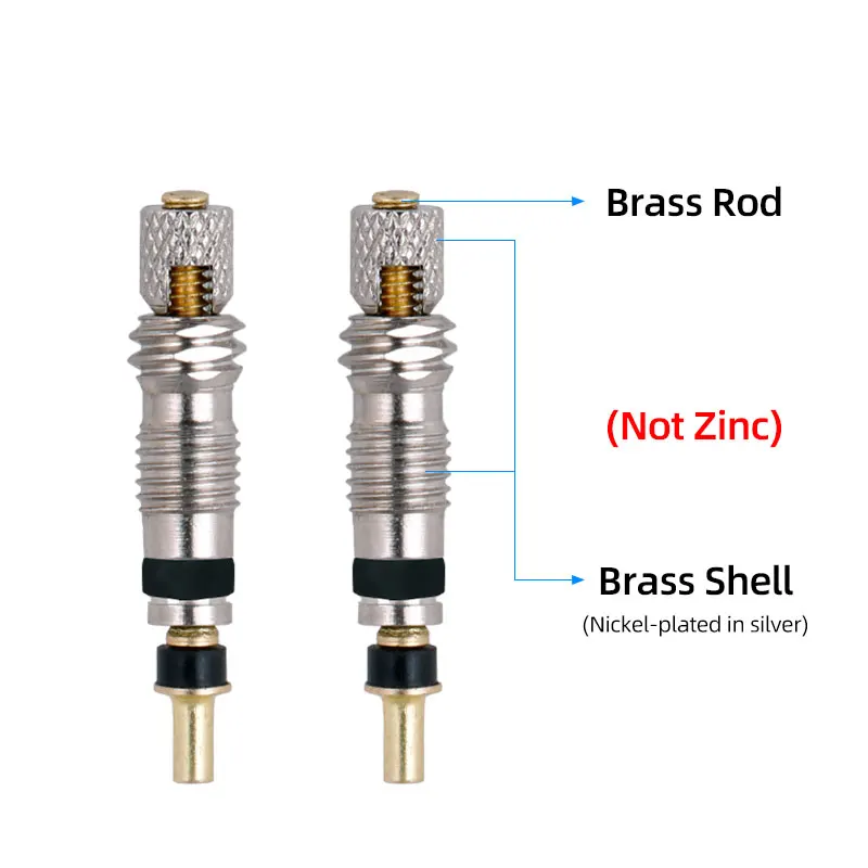 Deemount ทองเหลือง Presta วาล์ว Core 2/6/12PCS CNC-machined วาล์วฝรั่งเศส MTB ROAD BIKE FV หลอดบริการอะไหล่เครื่องมือเสริม