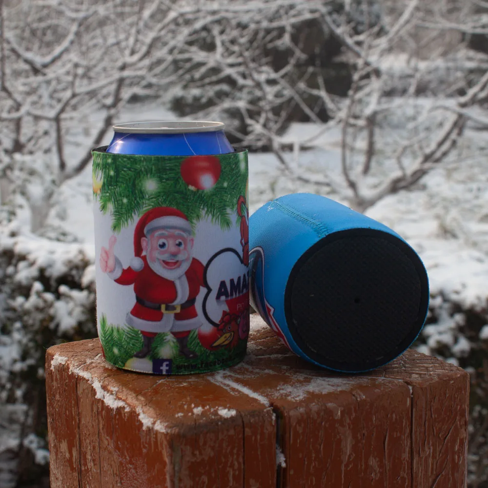 80pcs Custom Christmas Gifts Stubby Holder Personalized Neoprene Can Cooler Wedding Souvenir Gift for Bride Groom Guests