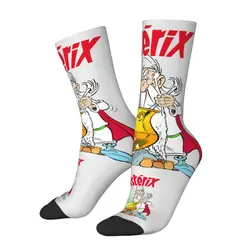 Calcetines de vestir de Asterix Panoramix para hombre y mujer, medias cálidas a la moda con poción mágica para cocinar