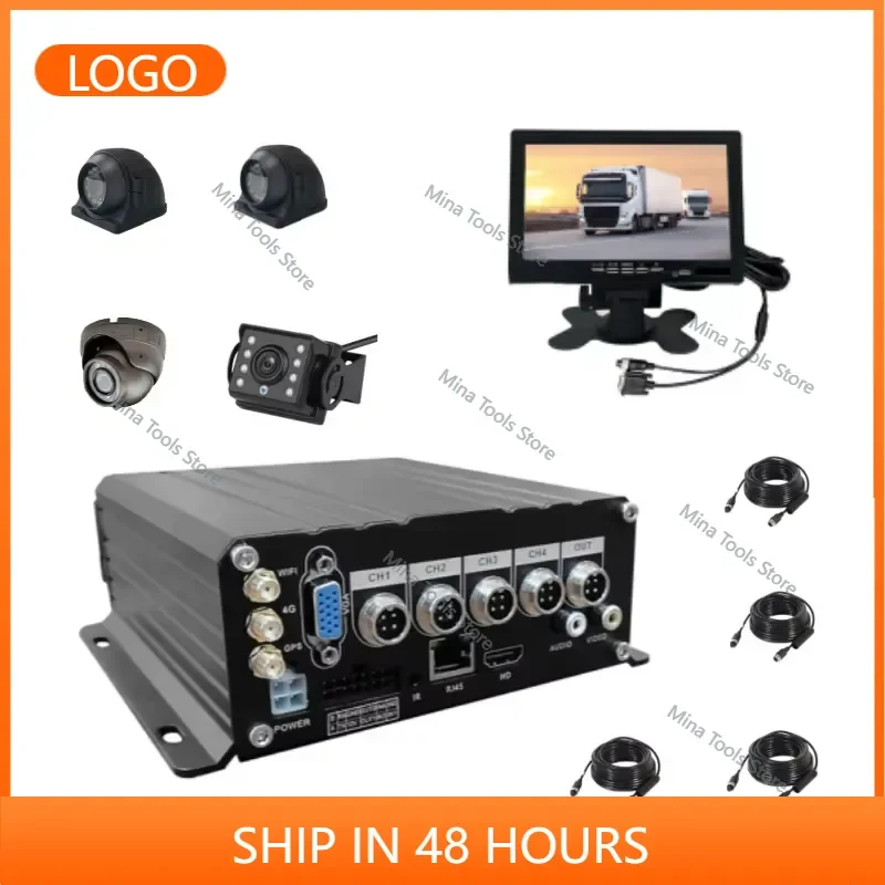 4CH MDVR Touch Screen Fleet Tracking System with 4G WiFi Monitor Vehicle Fleet Operations Efficiently