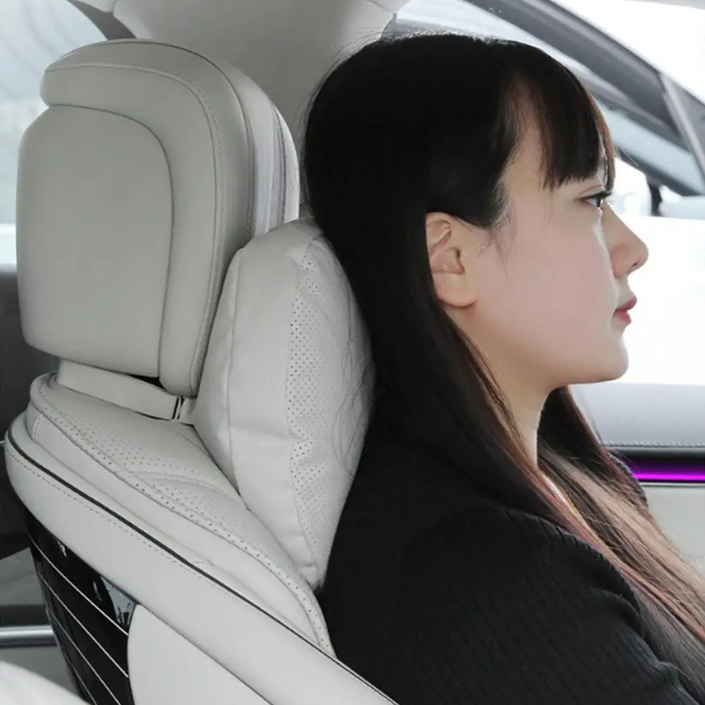 

Хлопковый автомобильный подголовник с эффектом памяти для Tesla Y, поддержка шеи, автомобильные аксессуары, мягкая регулируемая автомобильная подушка, подушка для шеи G0B5