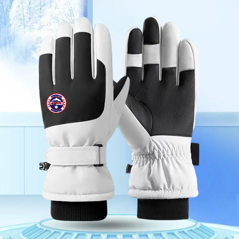 

Удобные зимние теплые зимние перчатки, нескользящие перчатки для верховой езды с сенсорным экраном, водонепроницаемые лыжные перчатки для пешего туризма