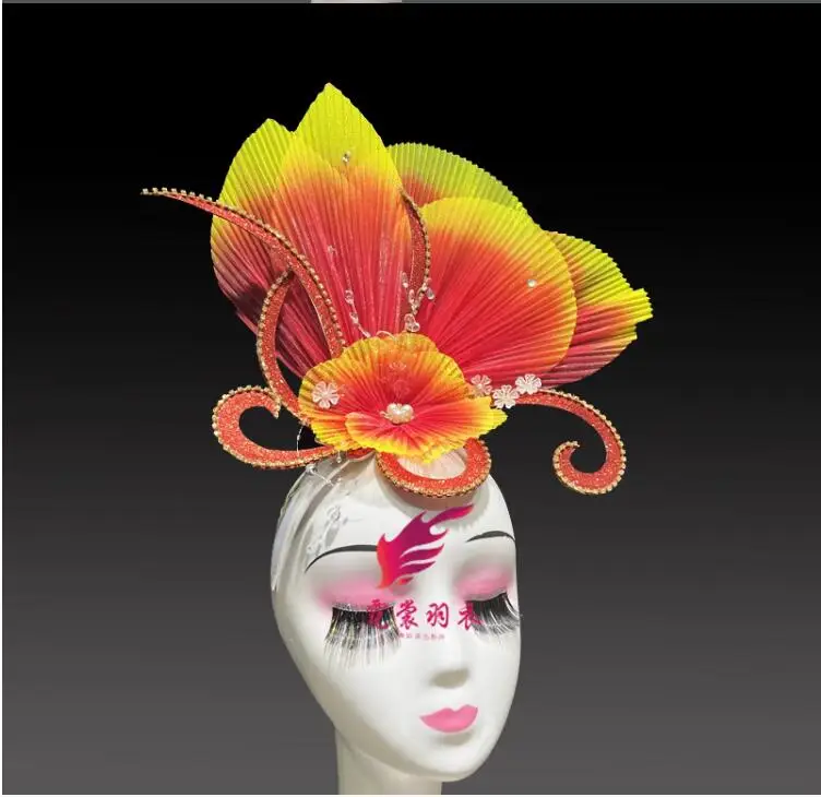 

Modern Dance Flower Shaped Headwear