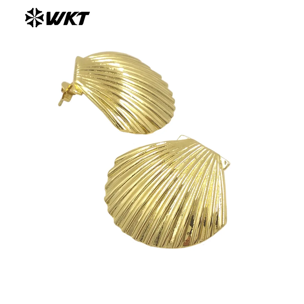 

WT-E769 WKT The Shape Of Shell With 18k Gold Plated For Laddy Or Best Friends Anniversary Gifts