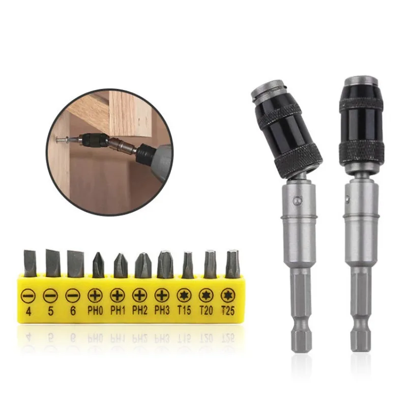 

1/4" Hexagonal Magnetic Rotary Bit Screwdriver Quick Release Bit Driver Universal Link Adapter Tool accessories
