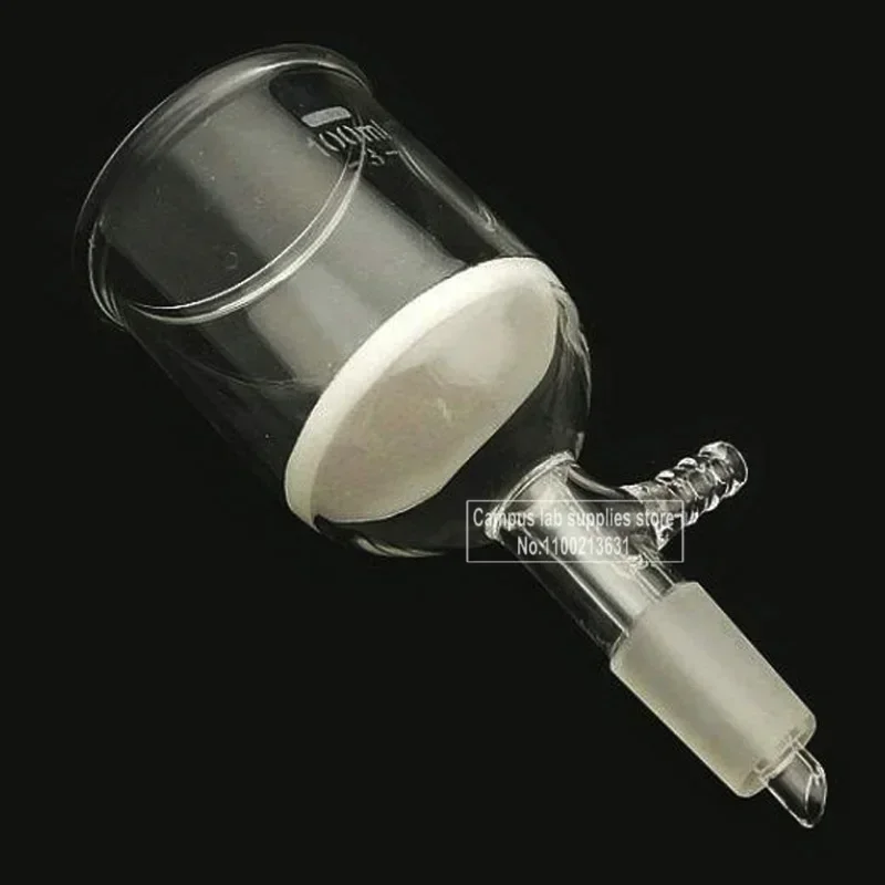 1Piece 30ml To 1000ml Glass Sand Core G3 Filter Funnel with 19#/24# Standard Joint Laboratory Filter Parts