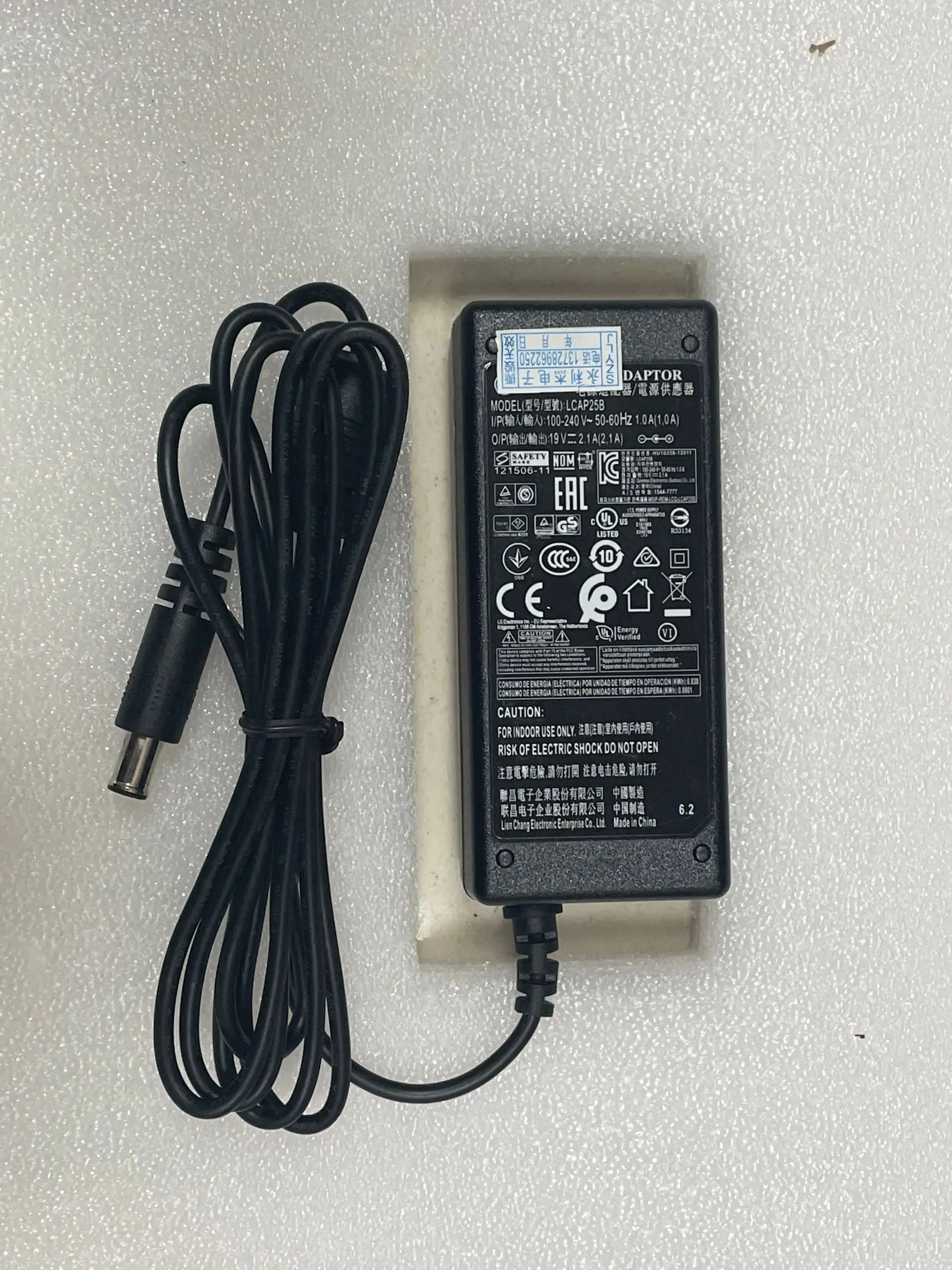 19V 2.1A /1.6A for LG Monitor LCD TV AC Adapter Power Supply cord 32LH510 LCAP21C LCAP25B