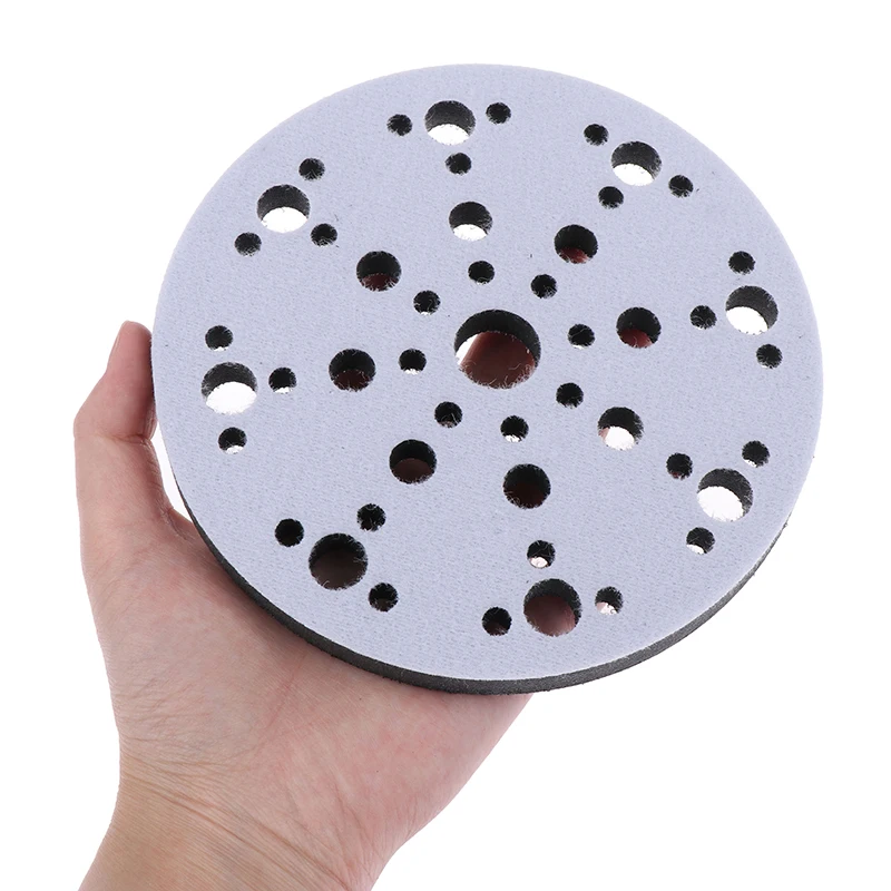 Hoge Kwaliteit 6Inch 150Mm 49-Hole Zachte Spons Interface Pad Voor Schuurpads Haak Lus Schuurschijven Schuurmachine Back Pads Buffer ~