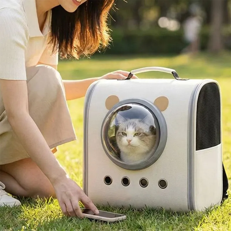 

EYFL-Pet Cat Carrier With Ventilated Design, Cat Backpack Carrier For Carrying Dogs, Cats, Pets