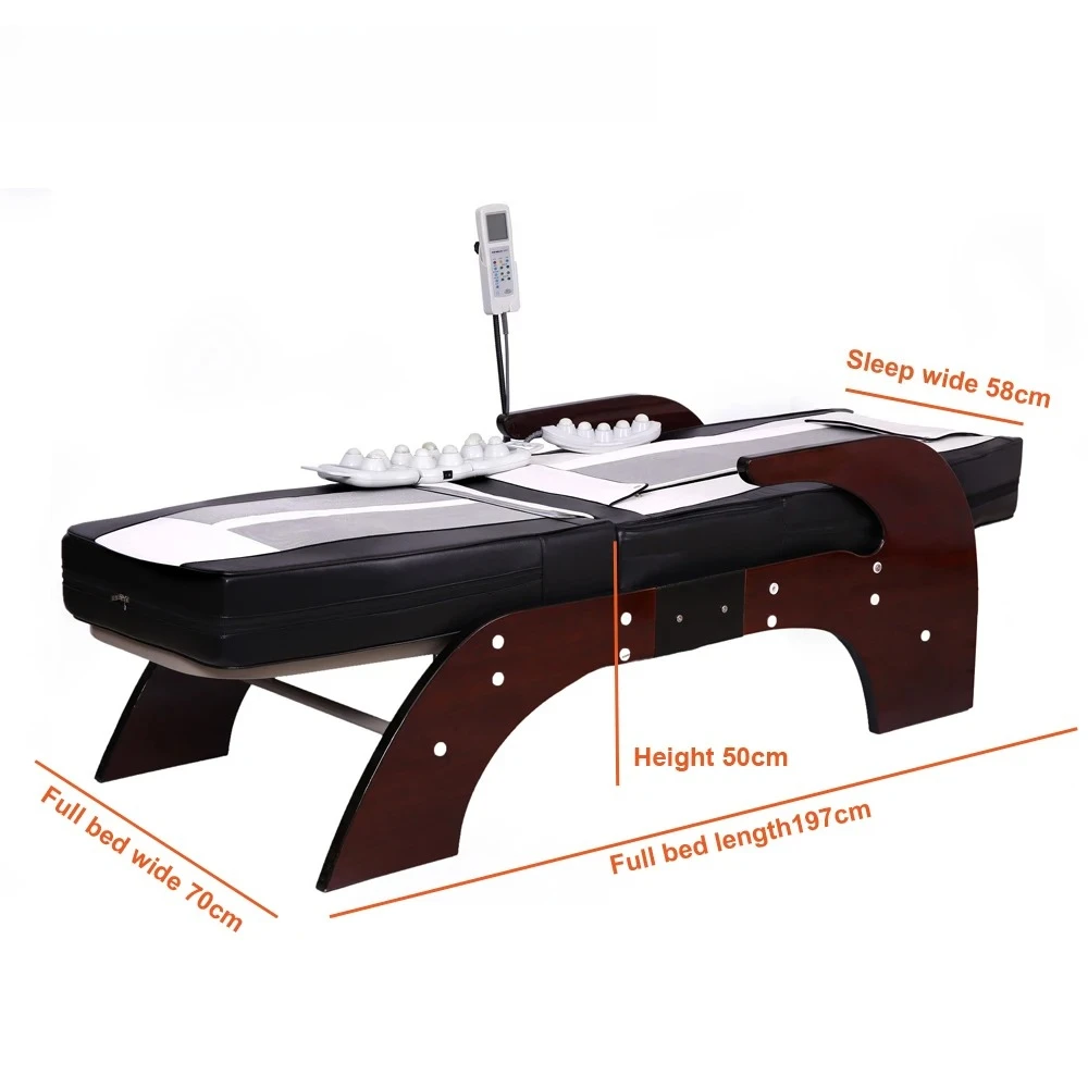 Spa Full Body Traction Chiropractic Spine Care Tourmaline Camas De Stone 3D Mattress Jade Master Bed Roller Infrared Massage Bed