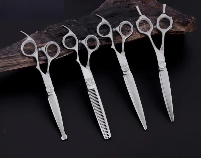 

Professional stainless steel pet grooming hair scissors set for cat