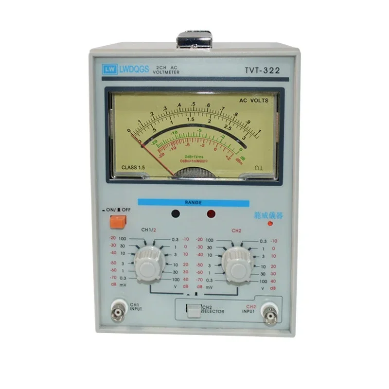 user-friendly TVT-322 Dual Channel Millivoltmeter: High Quality Pointer Type Voltage Measuring Instrument
