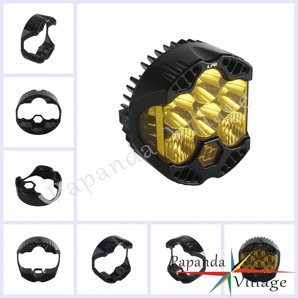 Baja LP6 Light Headlight Shell CNC Aluminium For Harley FLFB FLFBS FLSL FXBB FXBR FXBRS FXDRS FXFB FXFBS FXLR FXLRS 18-24 view 5