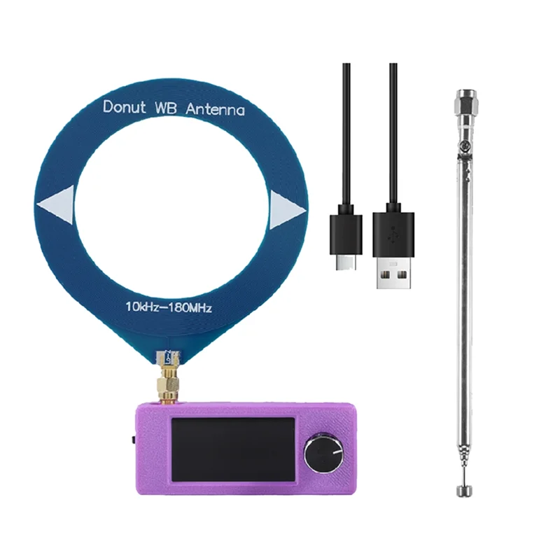 B04C-SI4732 Mini-zakradio met 1,9 inch IPS-scherm LSB USB-ondersteuning AM/FM-radio met antenne 180 MHz / SW MW / VHF-band