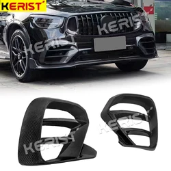 탄소 섬유 프론트 범퍼 스플리터 에어 카나드, 메르세데스 벤츠 GLC 쿠페 GLC250 GLC260 GLC300 GLC63 2016-2019