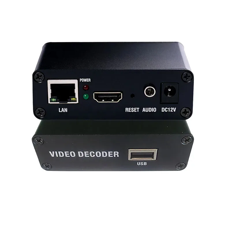 D-Tiny 4K H.265 H.264 IPTV Video HD Facebook Youtube RTMP RTSP HTTP UDP  HLS Live Media Streaming Video Decoder with USB