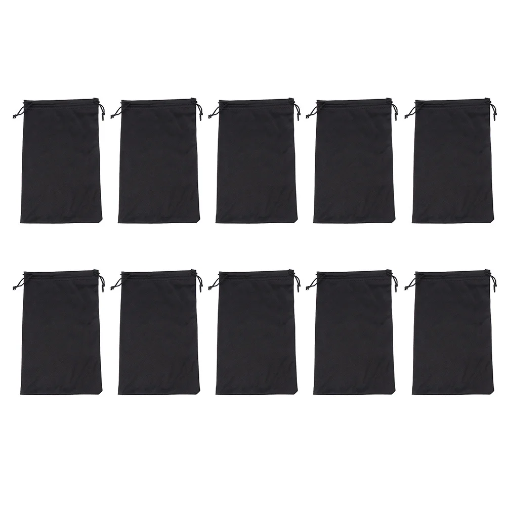 25 Pcs Tote Bag Sunglass Drawstring Pocket Portable Eyeglass Pouch Flannel Multipurpose Storage