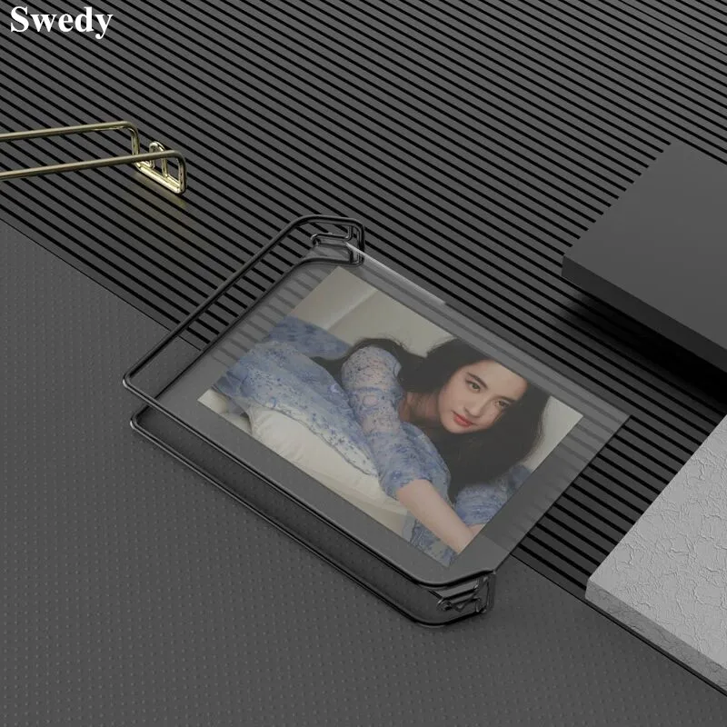 8 Inch 160x220mm Metal Art Photo Picture Poster Frame Wedding Table Number Menu Paper Price Acrylic Sign Holder Display Stand