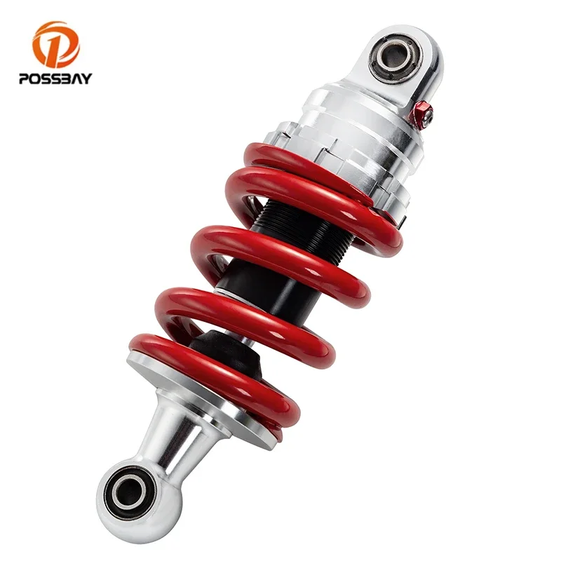 POSSBAY 205mm Motorcycle Shock Absorber Red Universal Motorbike Scooters Adjustable Air Absorbers for Yamaha Y15/Y15ZR