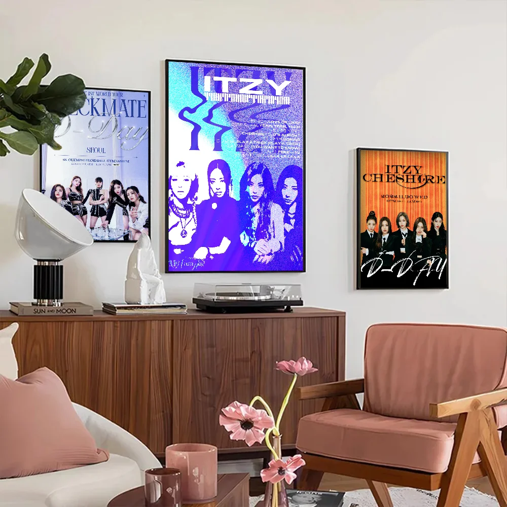 Korea Kpop I-ITZY KILL MY DOUBT Poster Good Quality Prints and Posters HD Quality Poster Wall Art Painting Study Home Decor