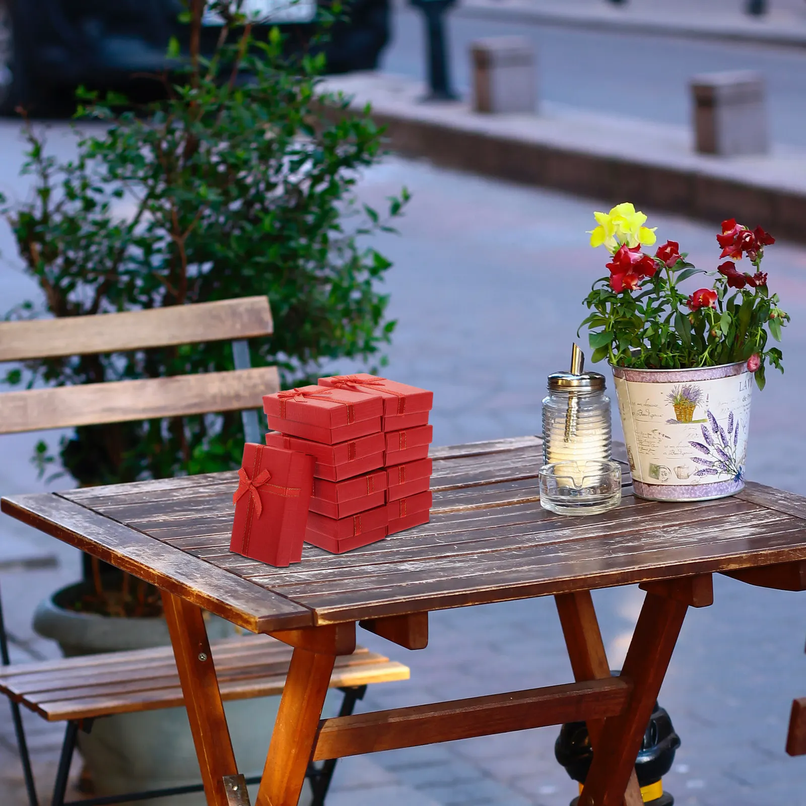 

Набор из 24 мини-органайзеров для украшений: портативный футляр для хранения колец, серег, ожерелий, дорожный дисплей, подарочная упаковка