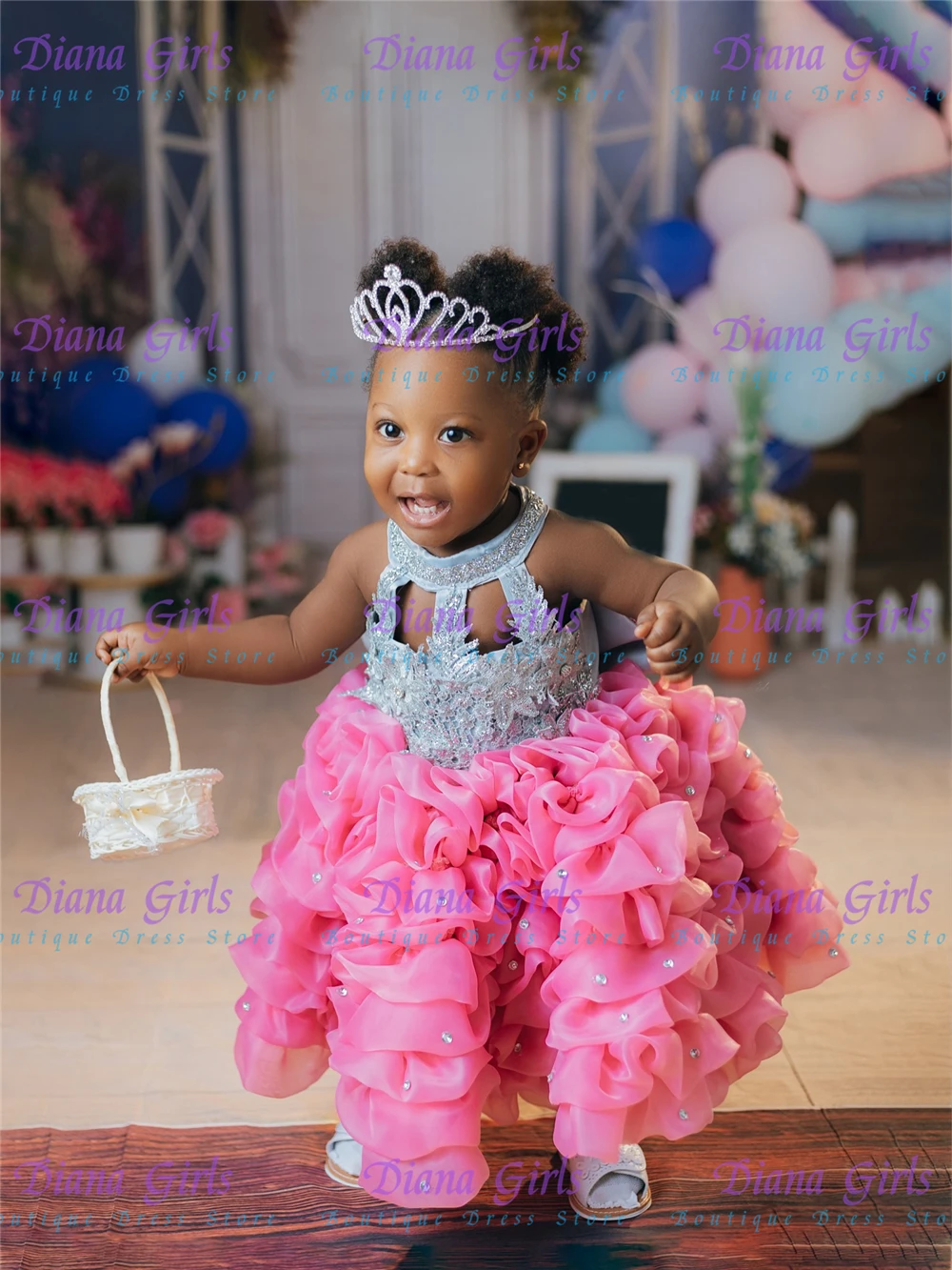 Quality Lovely Little Baby Girls Flower Girl Dress Layered Design Applique For Kids wedding Birthday Party Evening Ball Gowns