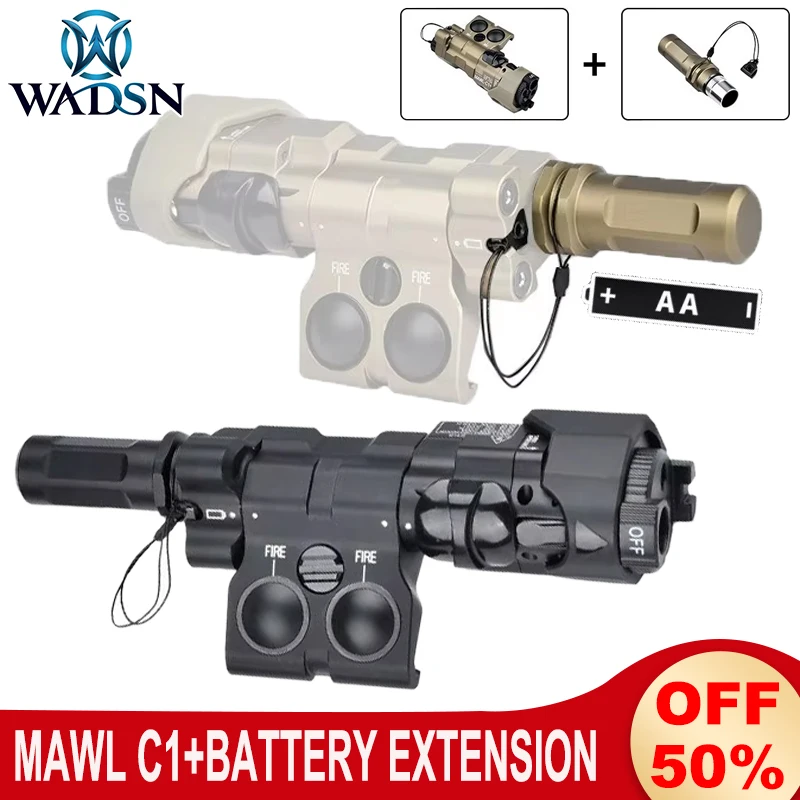 MAWL-C1 Señalador láser IR táctico con linterna para arma