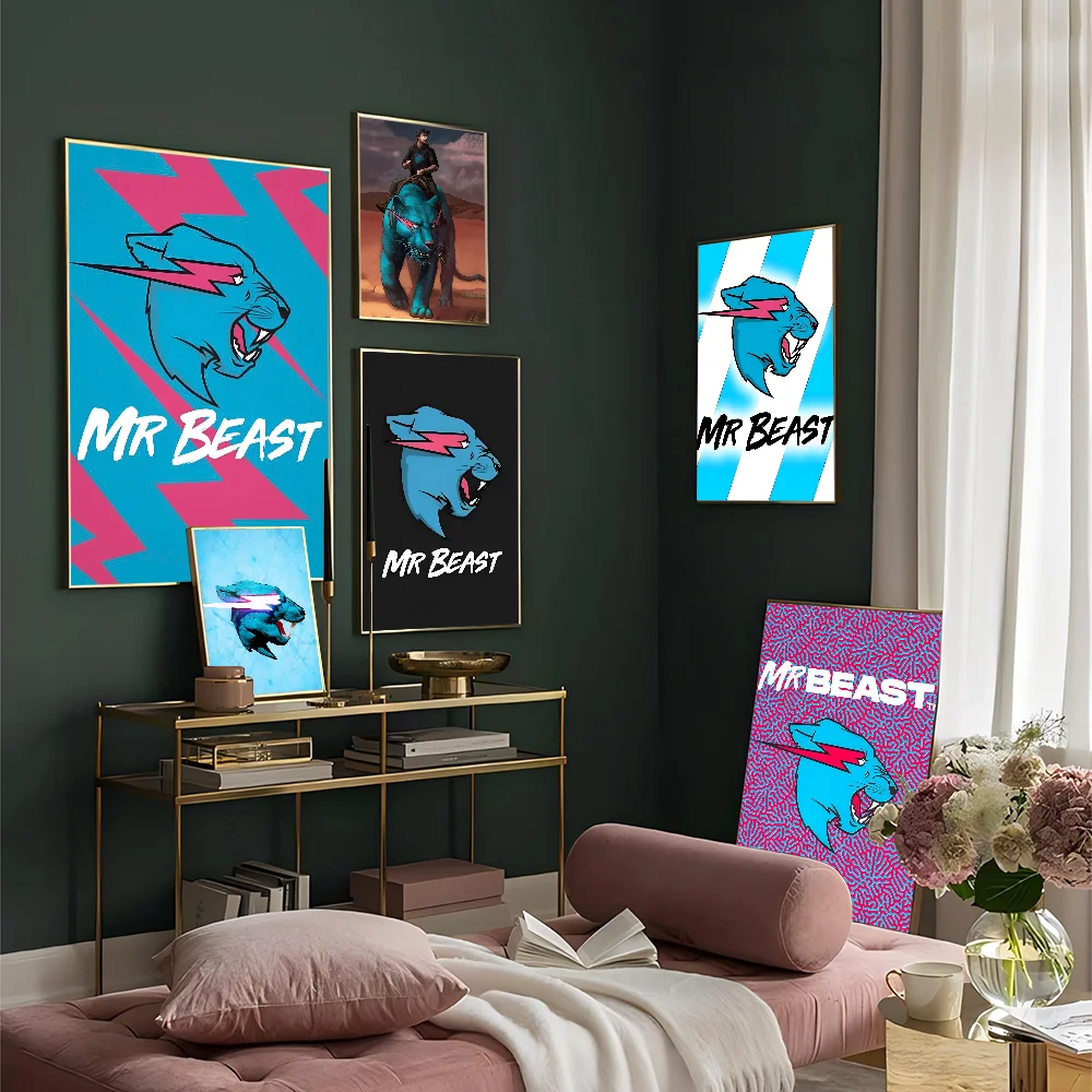 Game Blogger Mr-Beast Good Quality Prints And Posters Vintage Room Bar Cafe Decor Home Decor