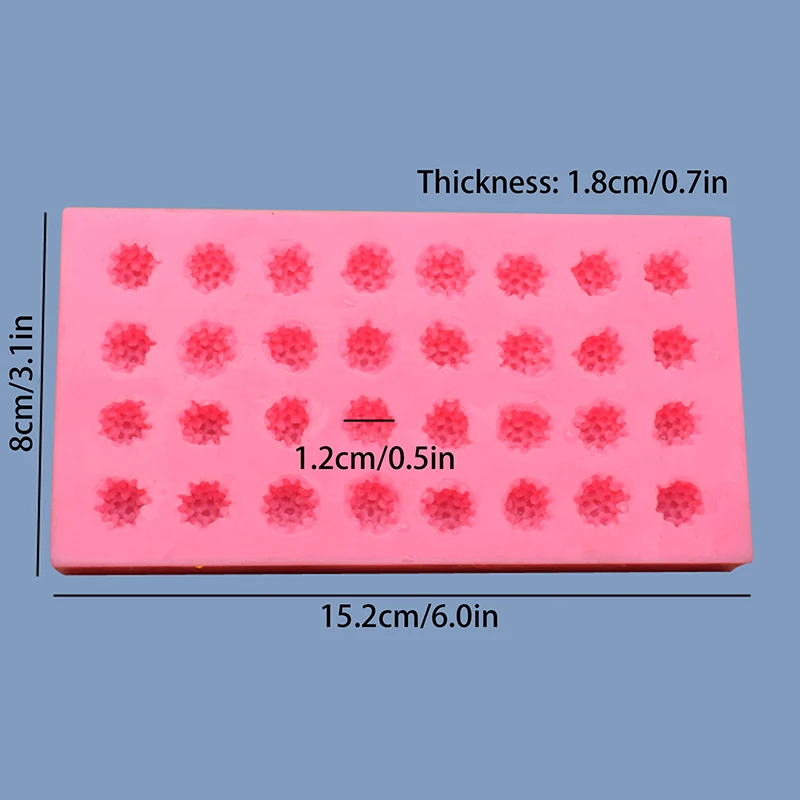 NEW DIY 3d Raspberry Fruit Silicone Mold Diffuser Plaster Epoxy Resin Mold Fondant Chocolate Mousse Cake Decoration Baking Mold