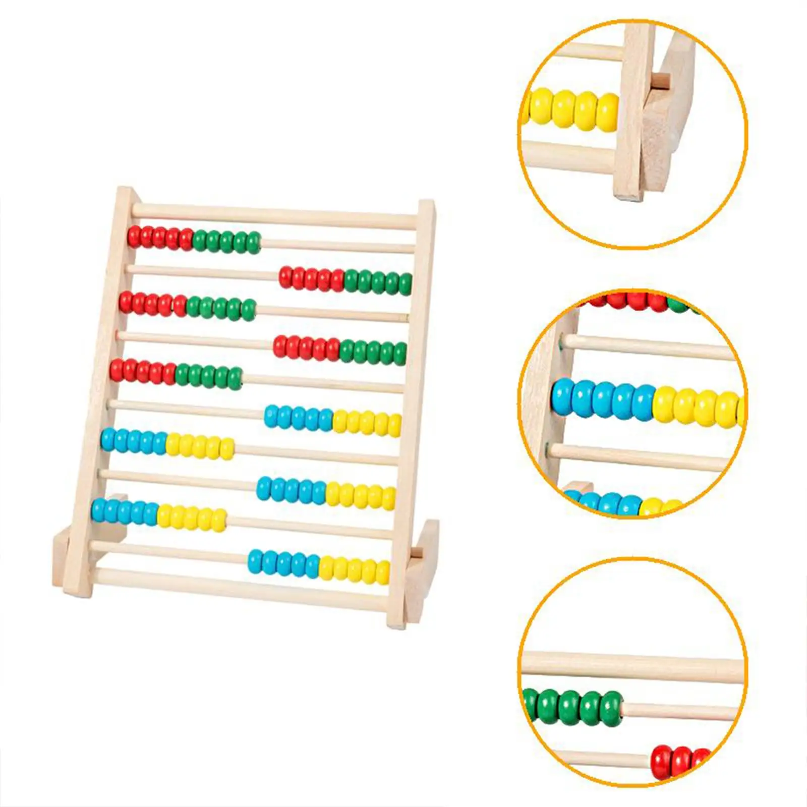 Imagem -05 - Matemática Adição Subtração Brinquedo Superfície Lisa Ábaco Educação Precoce Montessori