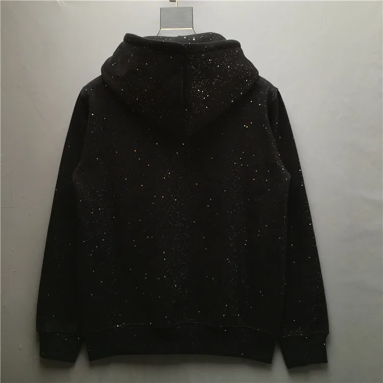 2025 خريف شتاء جديد الغجر الترتر الصوف مقنعين سترة بأكمام طويلة المألوف العصرية الرجال سترة فضفاضة غير رسمية متعددة الاستخدامات