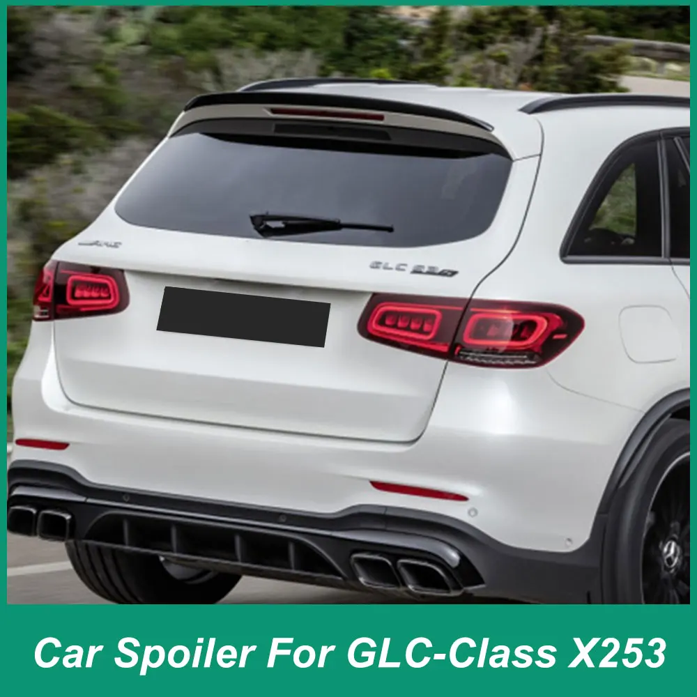 

Для Mercedes Benz GLC Class X253 GLC200 GLC43 GLC63 AMG задняя крышка багажа спойлер хвост ABS пластик автомобильные детали черный карбон