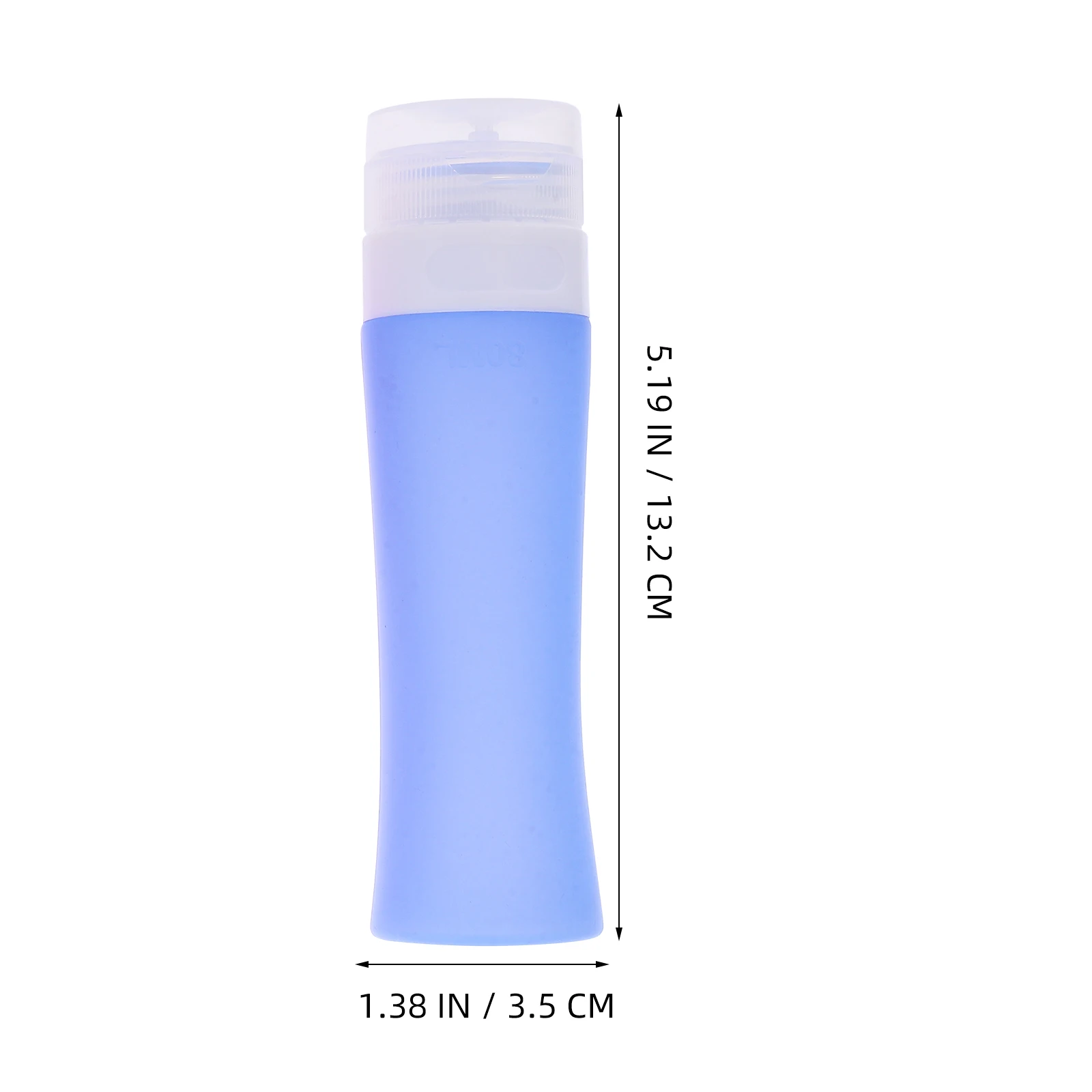 

4pcs 80Ml Silicone Travel Bottles Squeezable Toiletry Containers Reusable Liquid Dispensers For Shampoo Lotion Leakproof